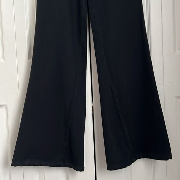 J Brand Black Flare‎ Asymmetrical Seam Cotton Jeans Pants Size 25 - Picture 3 of 11